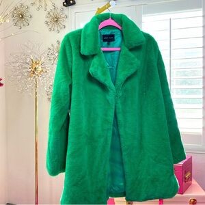 Green Plush Coat